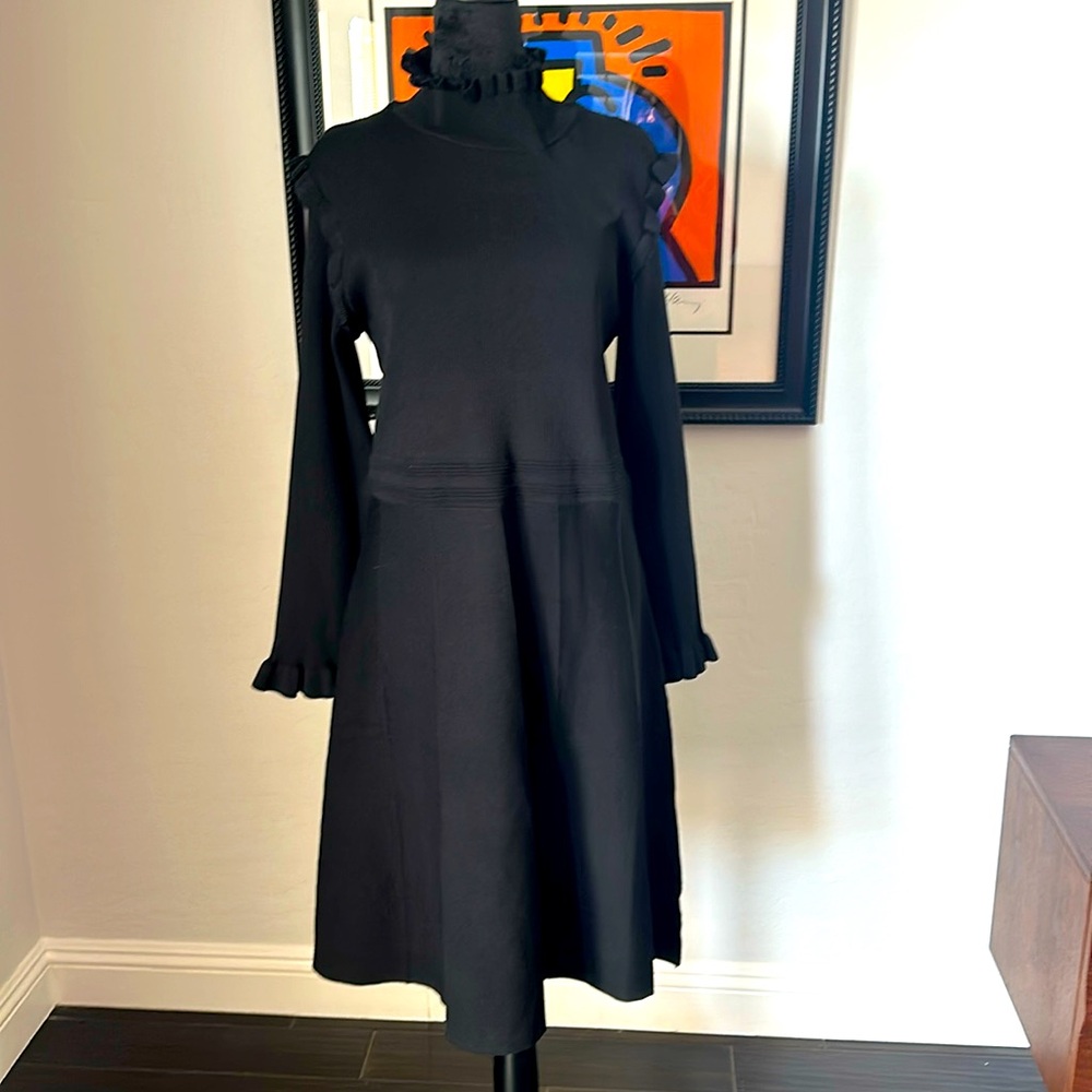 Nina Leonard Extra Large black long sleeve dress